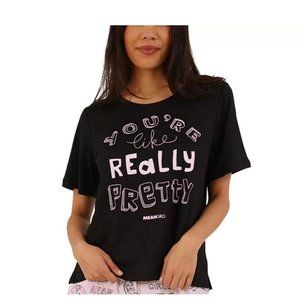 Munki Munki Mean Girls You're Like Really Pretty T-Shirt Black Medium